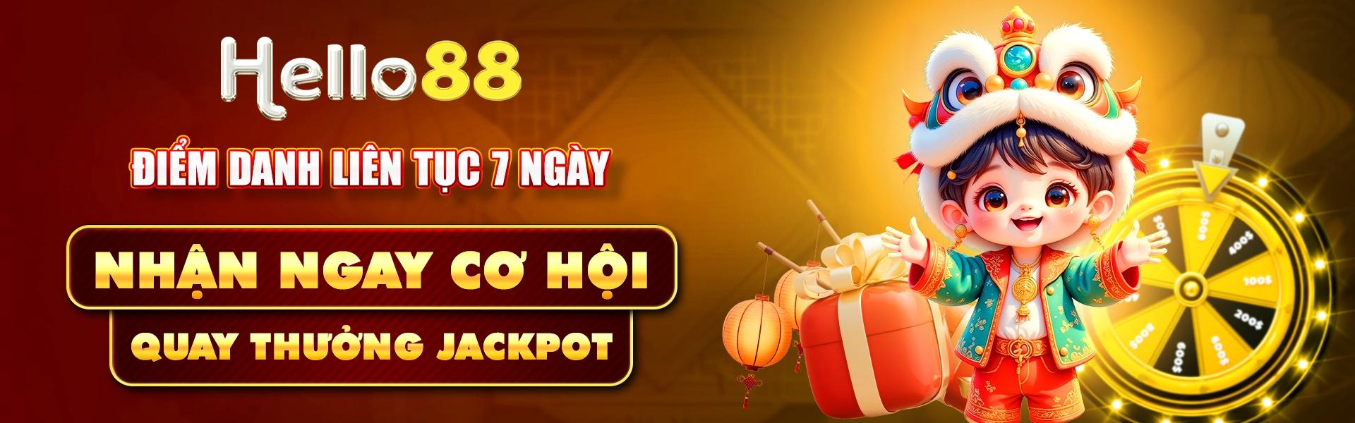 hello88 điểm danh liên tục 7 ngày quay thưởng